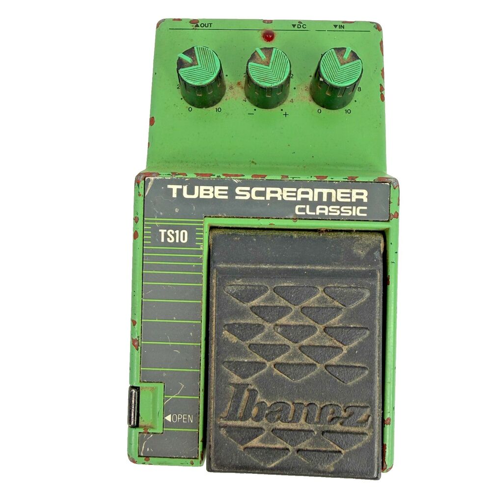 Ibanez Tube Screamer Classic TS1O 1986 Guitar Pedal Vintage Green Metal